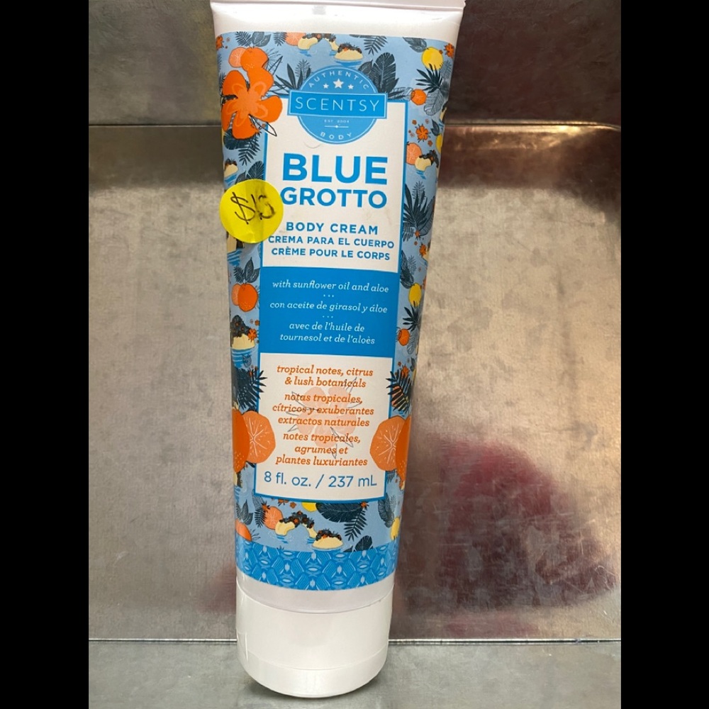 Blue grotto body cream